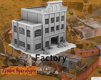 Zombie Apocalypse Factory Multipiece Architecture building by creator STLModels