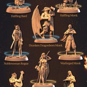 Mastersmith Collection Casuals .   Fantasy creatures for your RPG, TTRPG Dnd, Pathfinder, Daggerheart, OPR and tabletop wargames