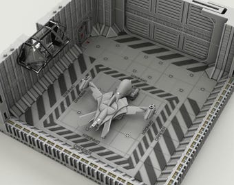 Hanger Tile Set for  space, sci-fi, rpg, ttrpg, wargames and more