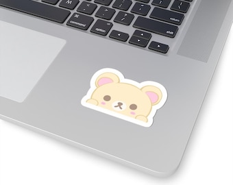 Korilakkuma  Cute Kiss-Cut Sticker | Cute Pastel Bear Laptop Decal