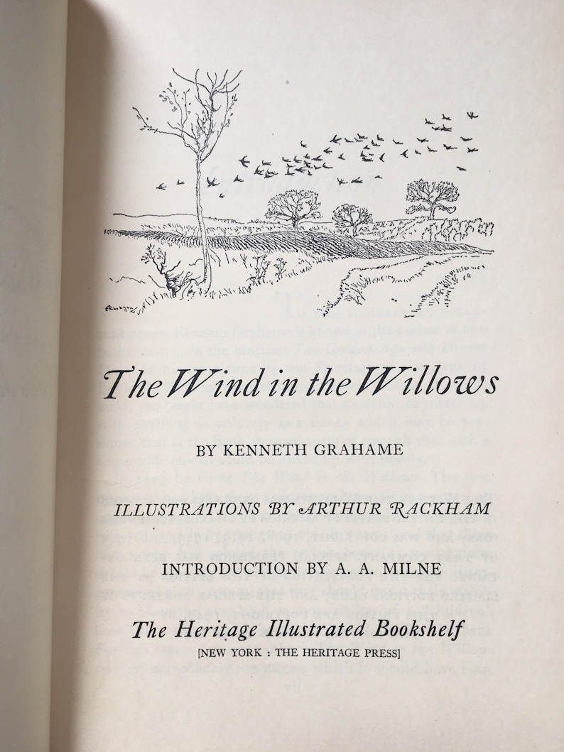 The Wind in the Willows Illustrated by Arthur Rackham Kenneth - Etsy