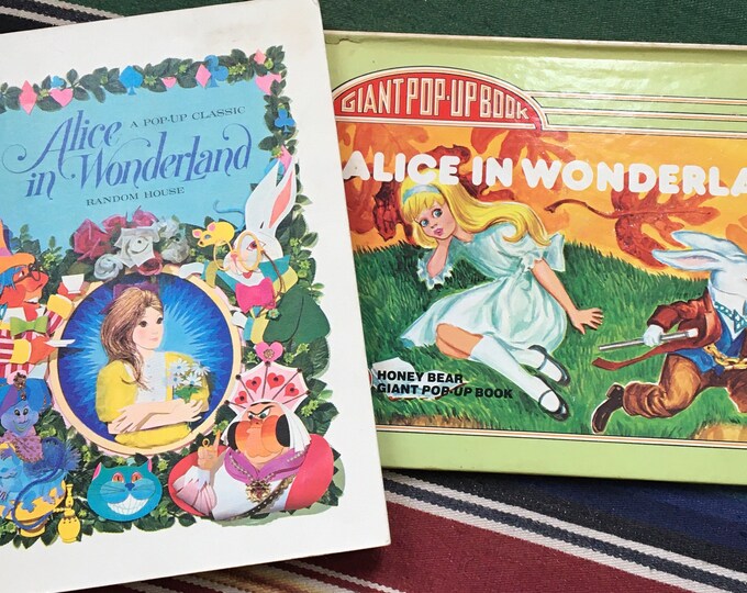 Rare Alice in Wonderland Pop up Books Etsy