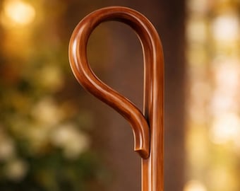 Wood CROZIER Polish Staff Crosier Bishop Quality Craftsmanship, 72" Christmas