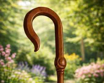 Wood CROZIER Polish Staff Crosier Bishop Quality Craftsmanship, 72" Christmas