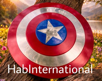 Metal Captain America Shield: Avenger Movie Prop Replica - Cosplay or Decor
