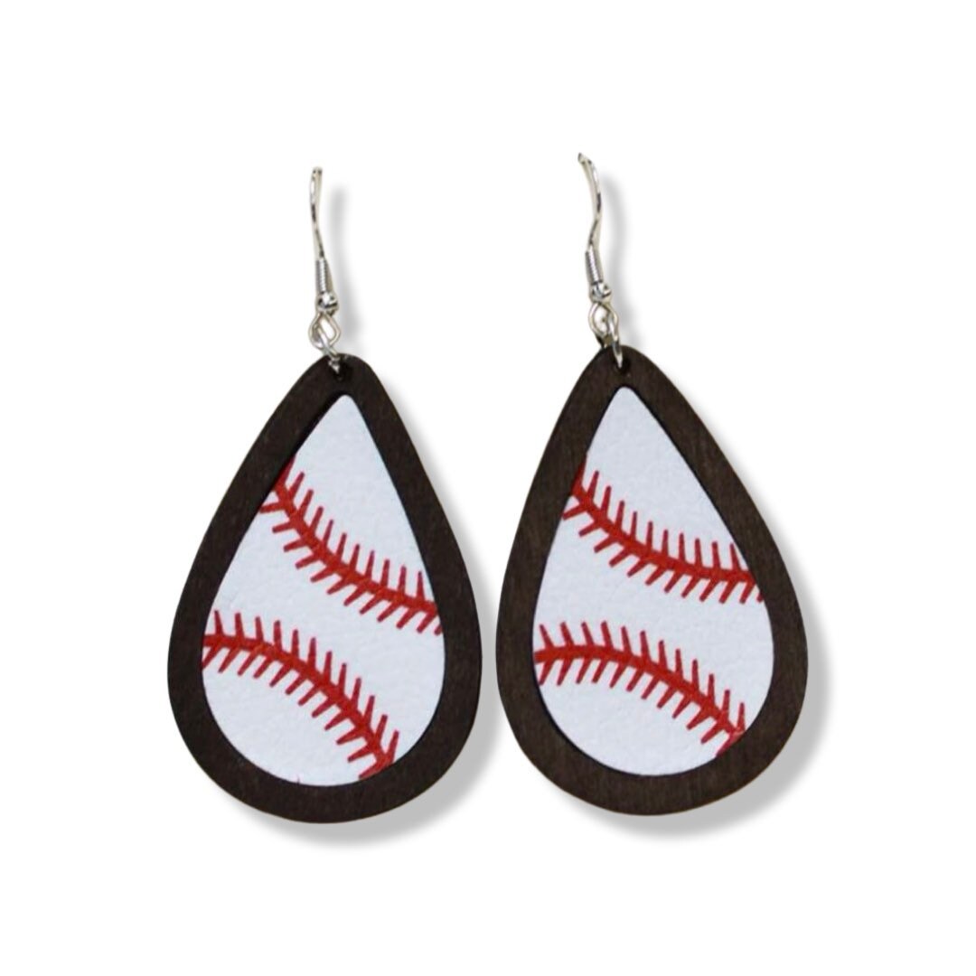 Baseball Earrings Handmade Baseball Coach Sports