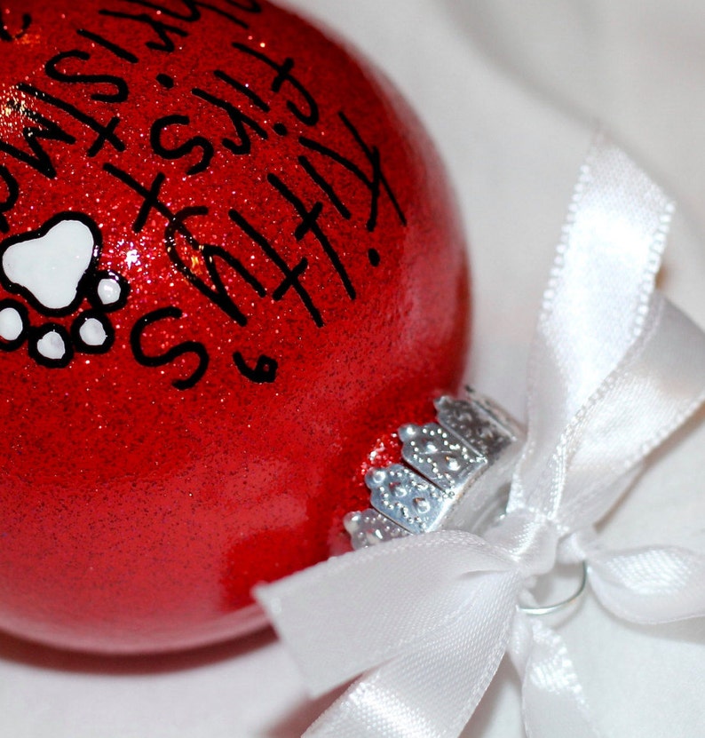 Christmas Ornament kitty's First Christmas New Etsy