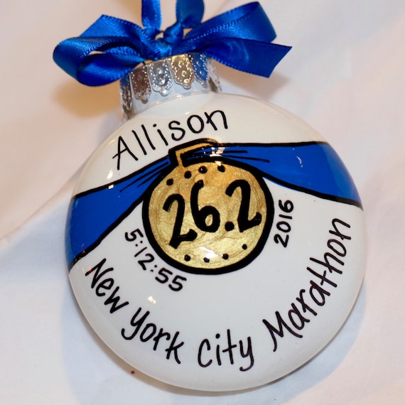 2022 boston marathon christmas ornament