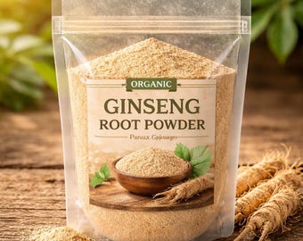 Panax Ginseng Powder 200g | Natural Herbal Supplement | Dried Ginseng Root