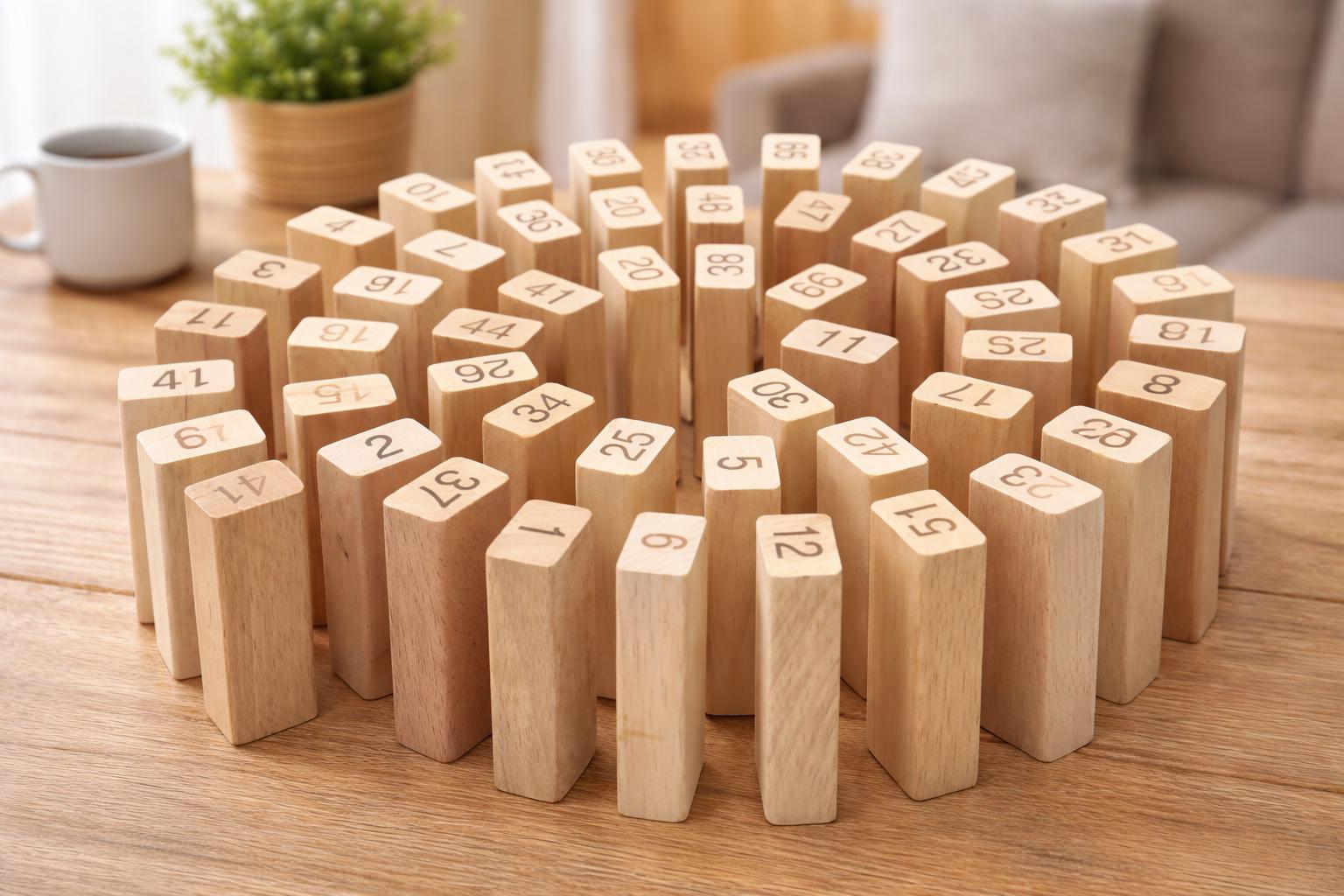 Numbered Wooden Stacking Block Game – Tumbling Tower Balance Toy - Etsy