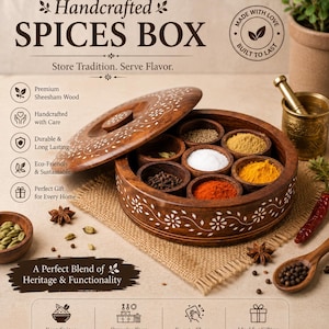 Holz gewürz box