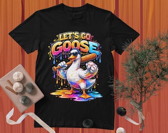 Funny Baseball Goose PNG, Cartoon Sports Goose Sublimation Design (Digital Download)