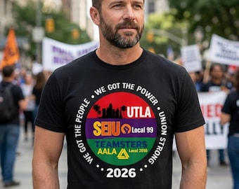Labor Movement UTLA SEIU Teamsters Union Pride PNG (Digital Download)