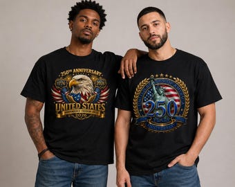 USA 250th Anniversary Patriotic Shirt, Statue of Liberty Eagle Tee (Digital Download)