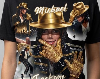 Michael Jackson Retro Comic PNG, King of Pop 80s Graphic (Digital Download)