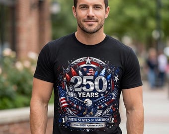 USA 250th Anniversary PNG, Retro American Flag Eagle Graphic (Digital Download)