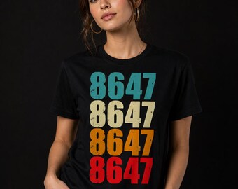Retro Vintage 8647 Impeach 47 Anti Trump Lies Racism Fascism Long Sleeve Classic Vintage 80s Style digital download