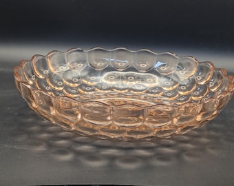 Vintage Anchor Hocking Pink Depression Glass Bowl