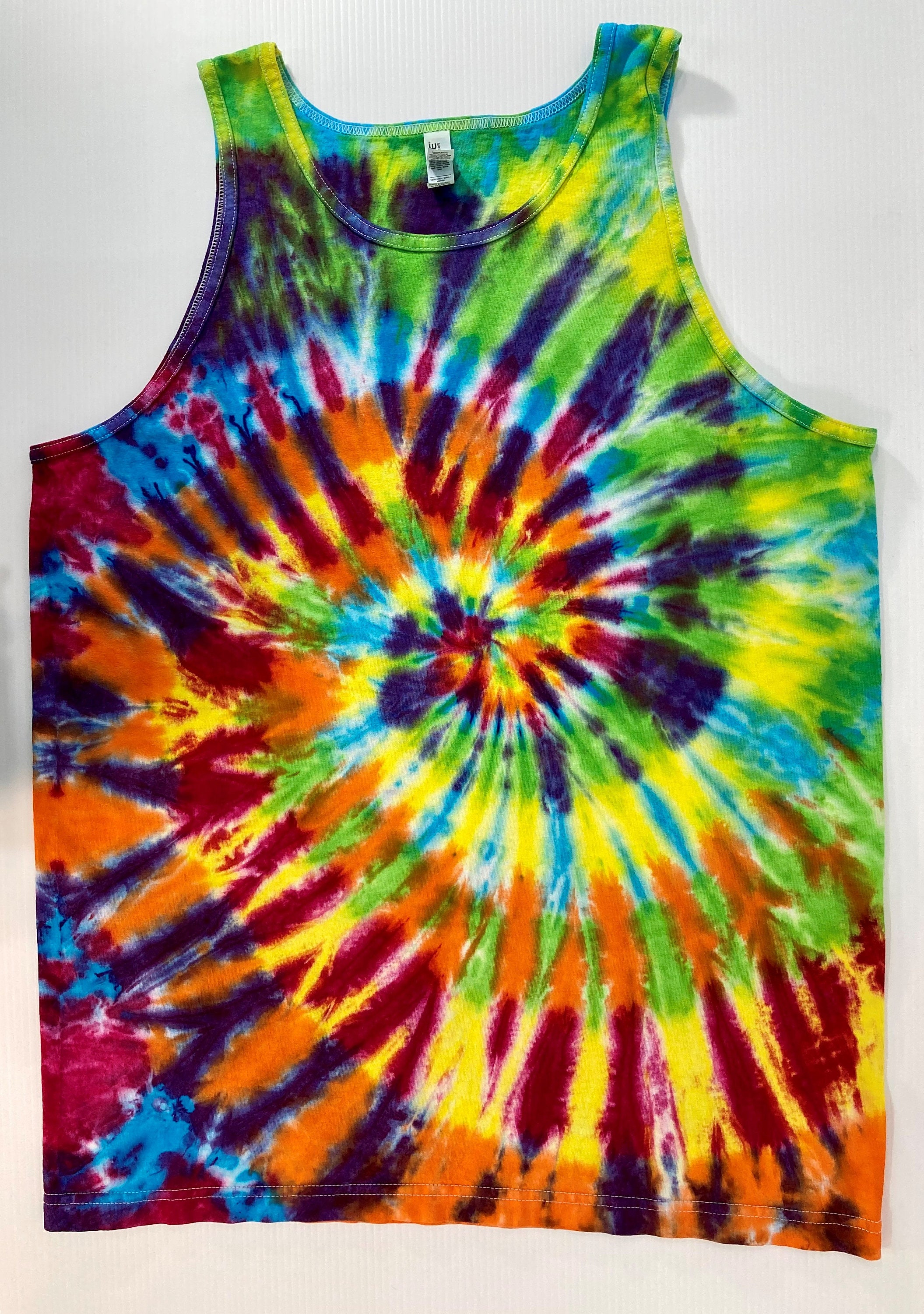 Men's tie dye cotton tank tops. Etsy