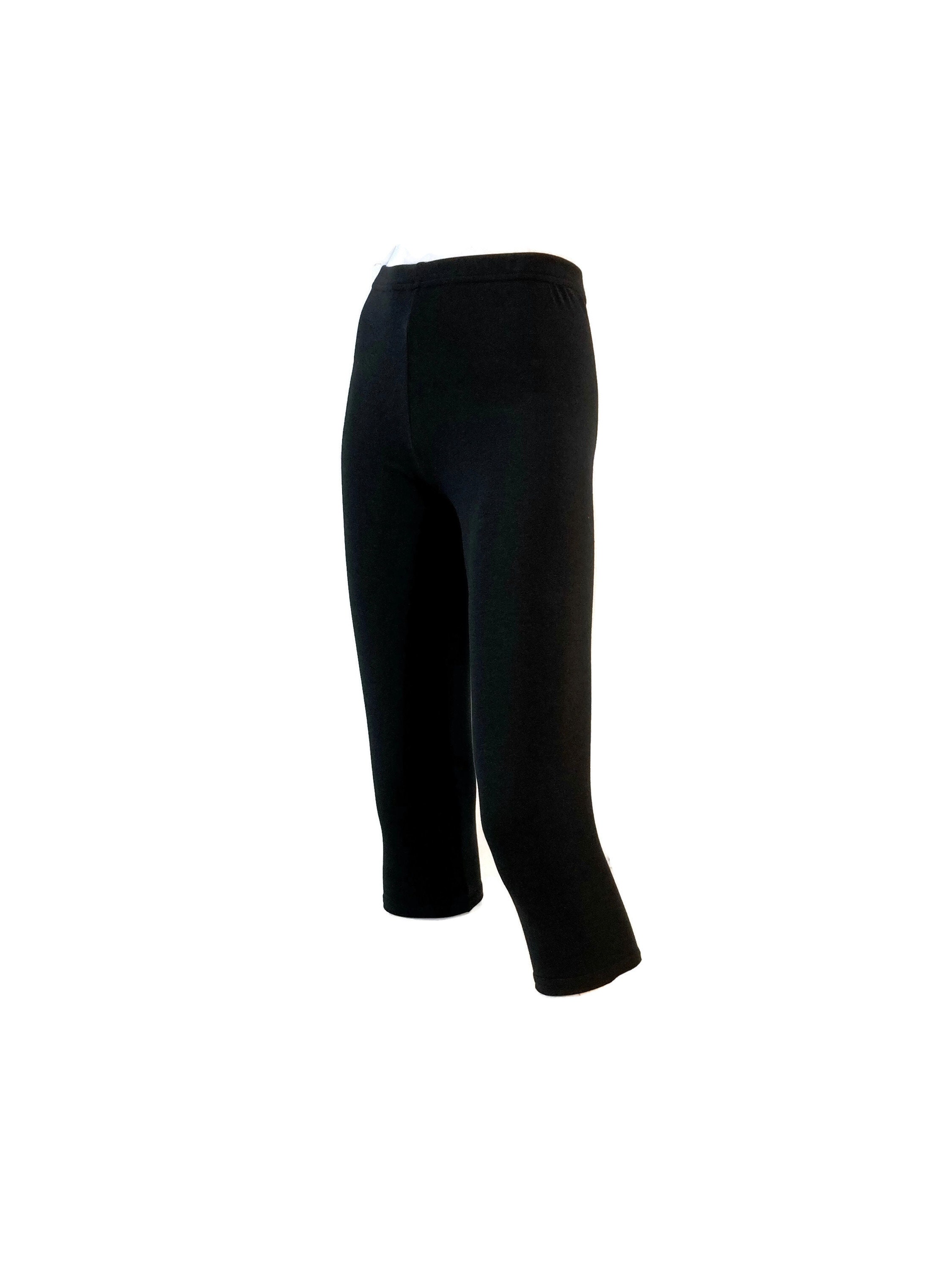 Capri Leggings in Bamboo/cotton/spandex Jersey With 4 Way Stretch. 
