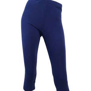 Legging capri en jersey de bambou/coton/élasthanne extensible dans les 4 sens. image 4