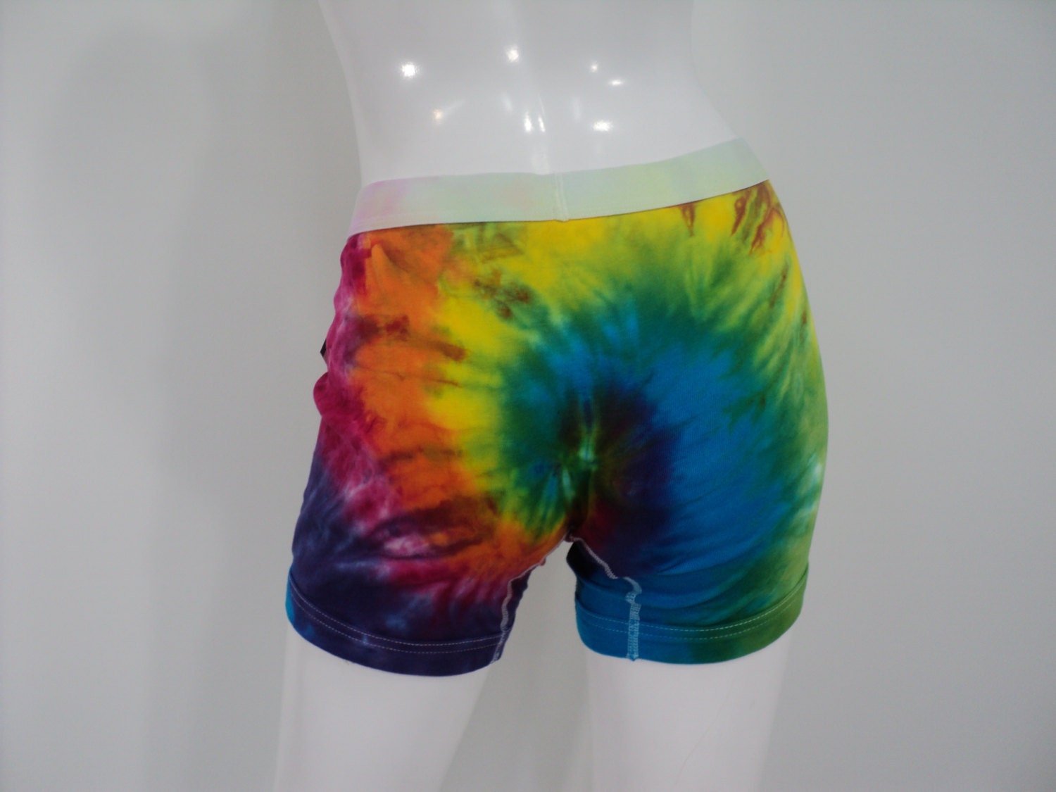 Hippie ginch Men's rainbow tie dye boxer briefs in cotton Etsy