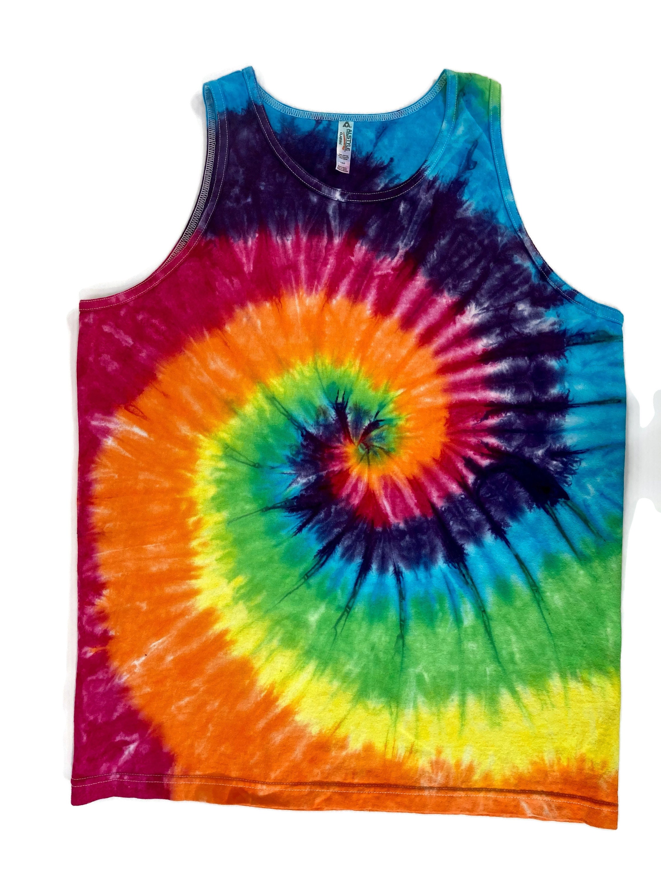 Men's Tie Dye Cotton Tank Tops. Etsy Canada