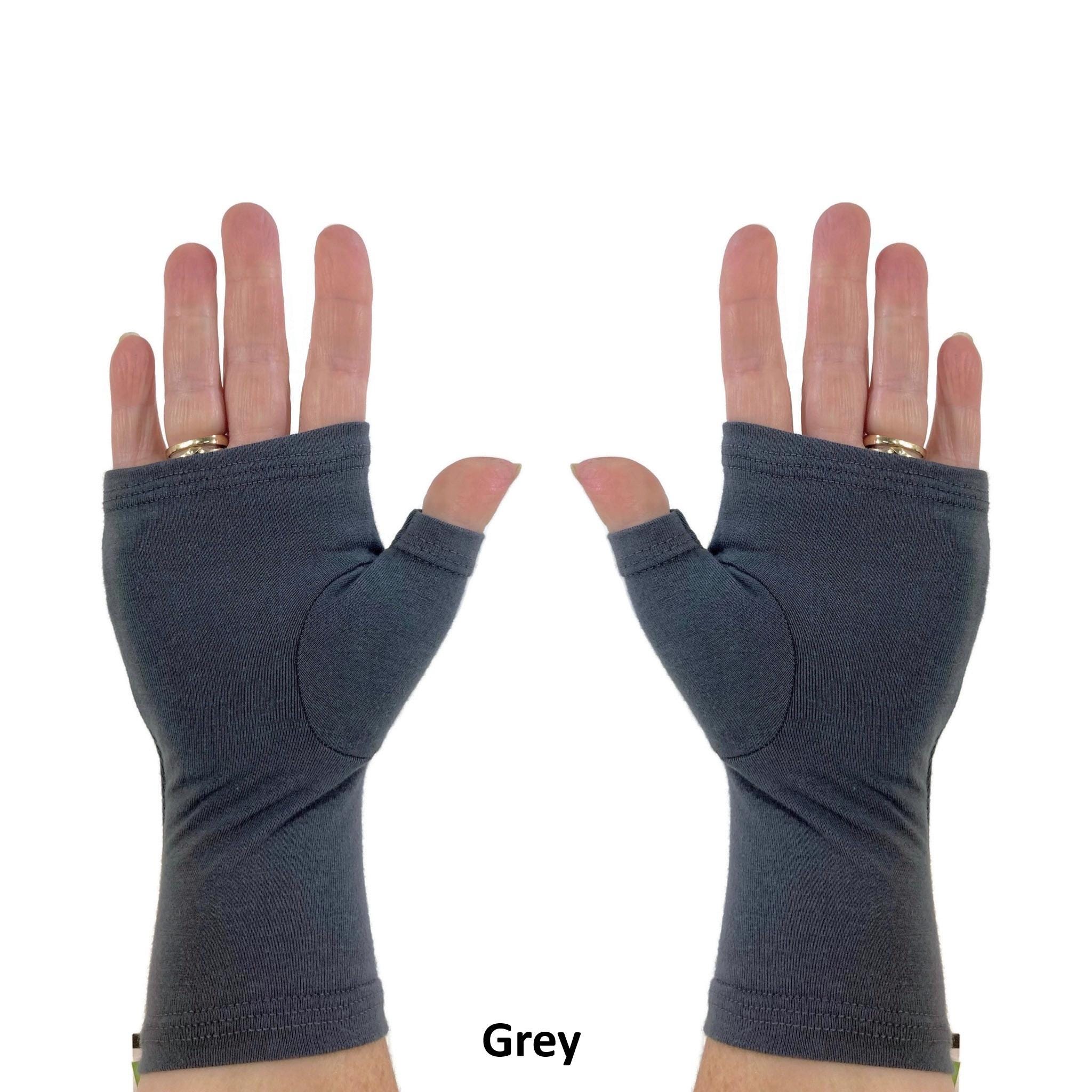 Bamboo Fingerless Gloves, Texting Gloves, Wrist Warmers in Solid