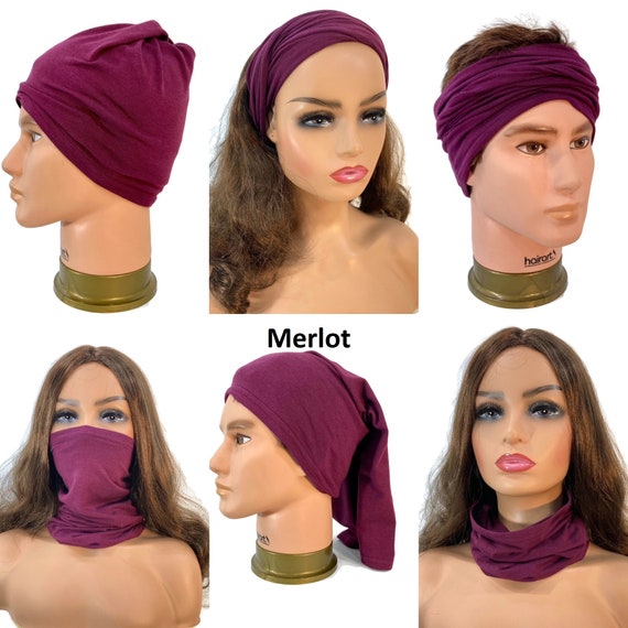 Temu Edge Scarf for Lace Wigs, Human Hair Wigs, Lace Front Wigs, Satin Edge Headband for Baby Hair, Fashion Headbands Scarf Wrap for Yoga Sport Makeup