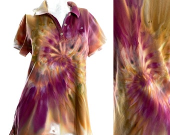 Women's L ice dyed polo style golf tee.