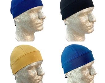 Bamboo skull caps for men in 2 sizes.