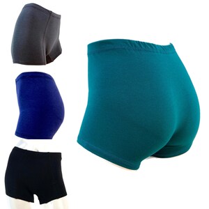 She Shorts. Bamboo boxer briefs for women in solid colours.