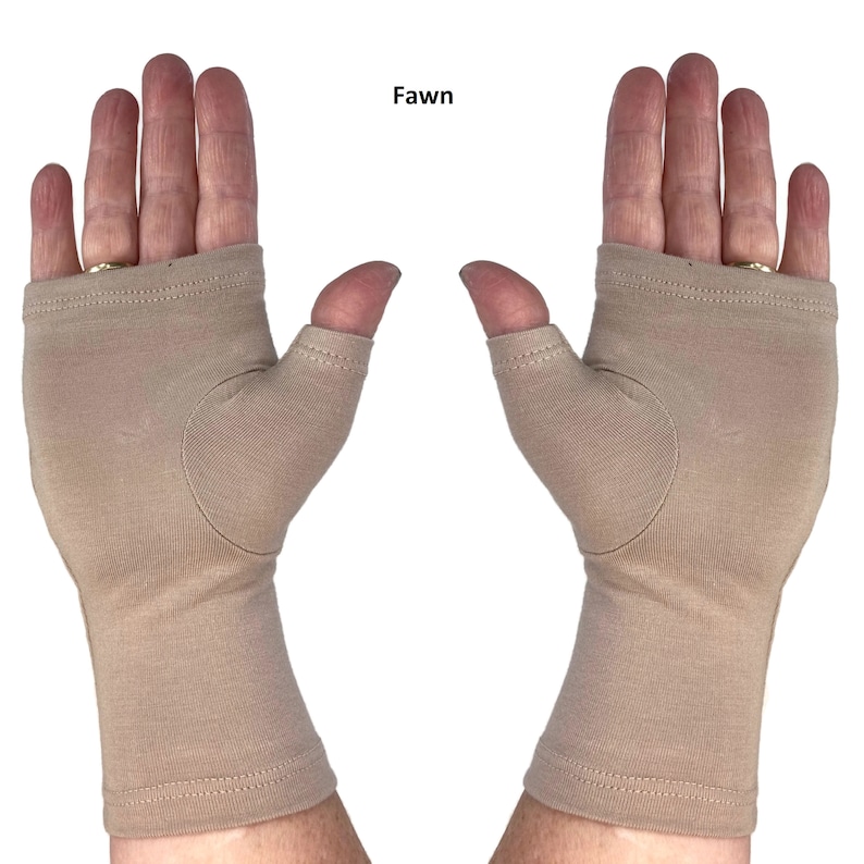 Bamboo fingerless gloves, texting gloves, wrist warmers in solid colours. image 8