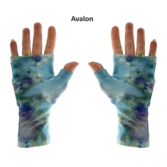 Cali-Fleece Bambus Pulswrmer, fingerlose Handschuhe, Texting Handschuhe:  einfarbig und Batikfarben. - Etsy sterreich