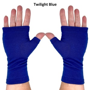 Bamboo fleece fingerless gloves, texting gloves, wrist warmers . image 10