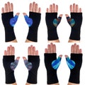 Bamboo fingerless gloves, wrist warmers, texting gloves.