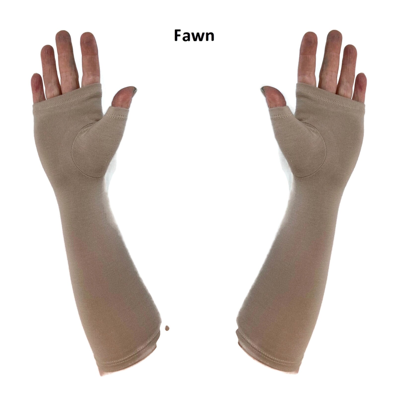 Midlength fingerless gloves gauntlets arm warmers in bamboo Etsy