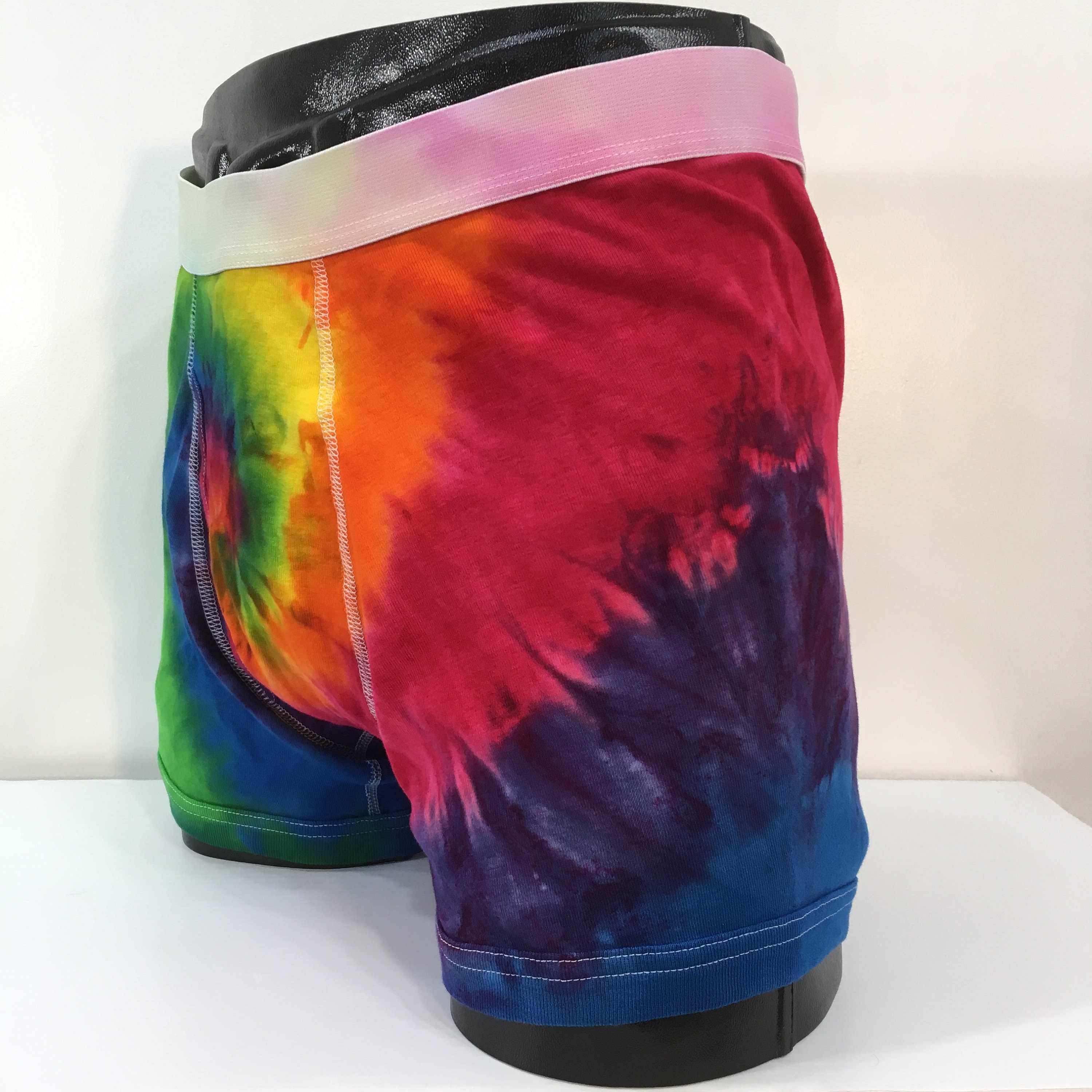 Hippie ginch Men's rainbow tie dye boxer briefs in cotton Etsy