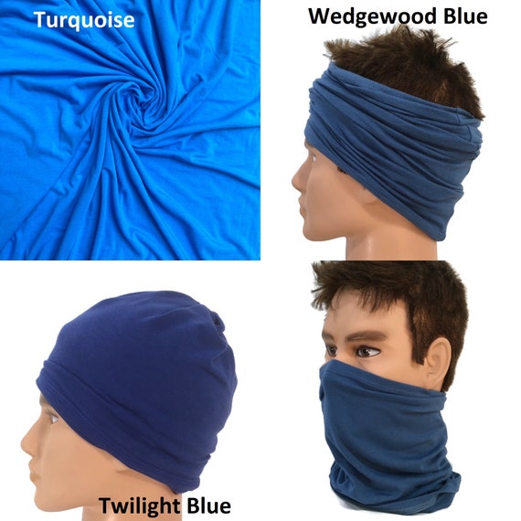 Unisex Women Men Head Wrap Baggy Beanie Hat Neck Scarf Bandana