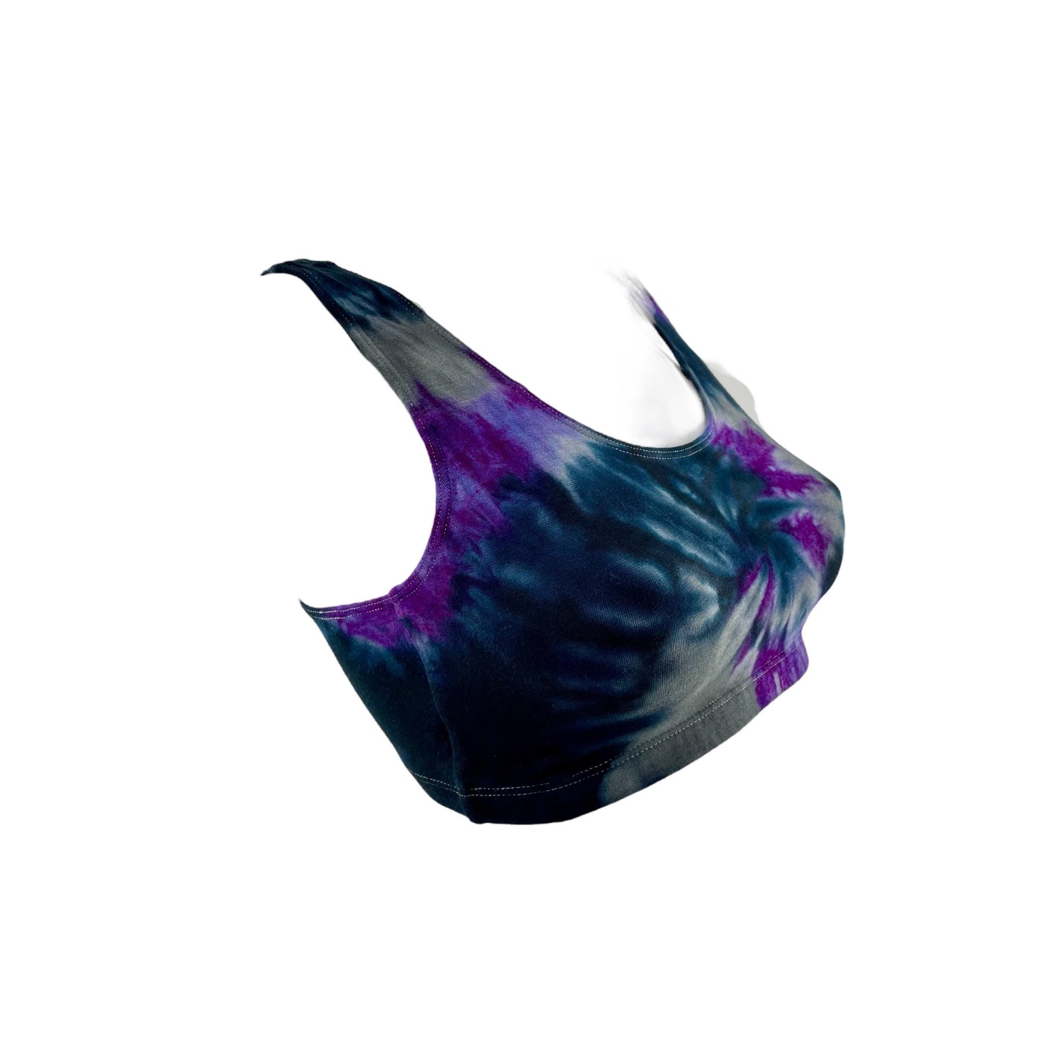 タイダイ柄のスポーツブラ、クロップトップ。 - Etsy 日本