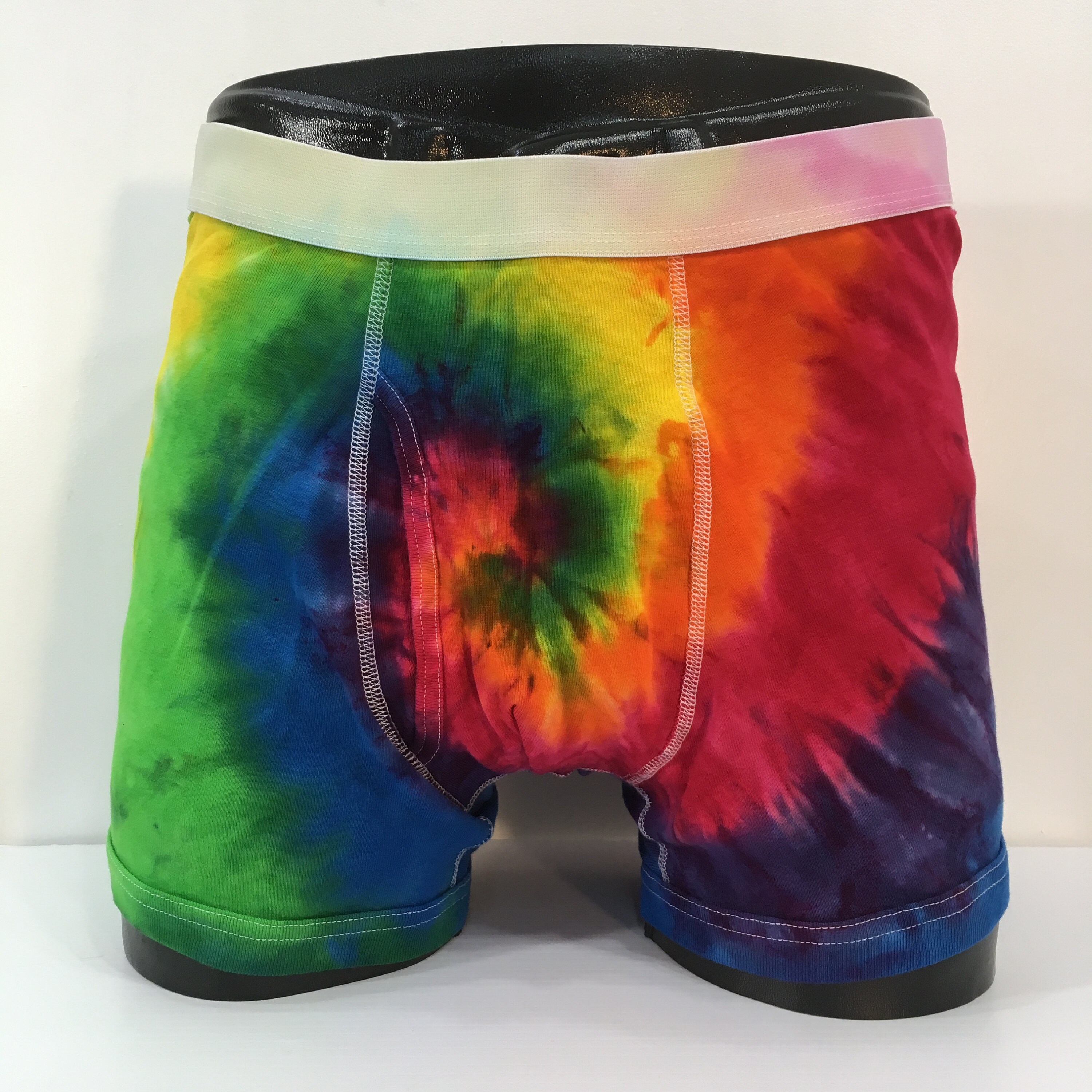 Hippie ginch Men's rainbow tie dye boxer briefs in cotton Etsy