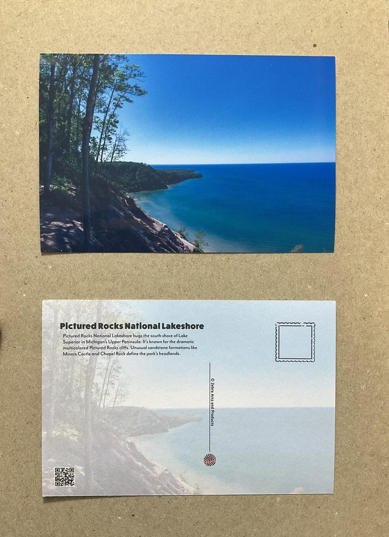 New Postcard 4x6 Pictured Rocks National Lakeshore Michigan - Etsy