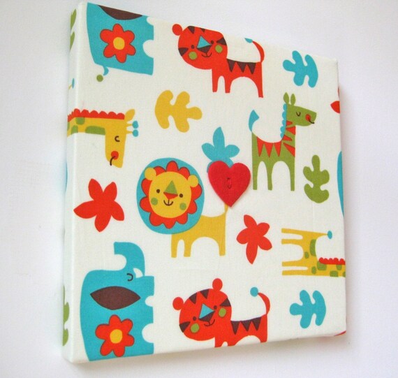 Items similar to Handmade Fabric Wall Art for Baby's Nursery. Fabric