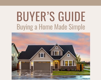 Real Estate Buyer Guide Template | Realtor Consultation Packet (Canva Download)