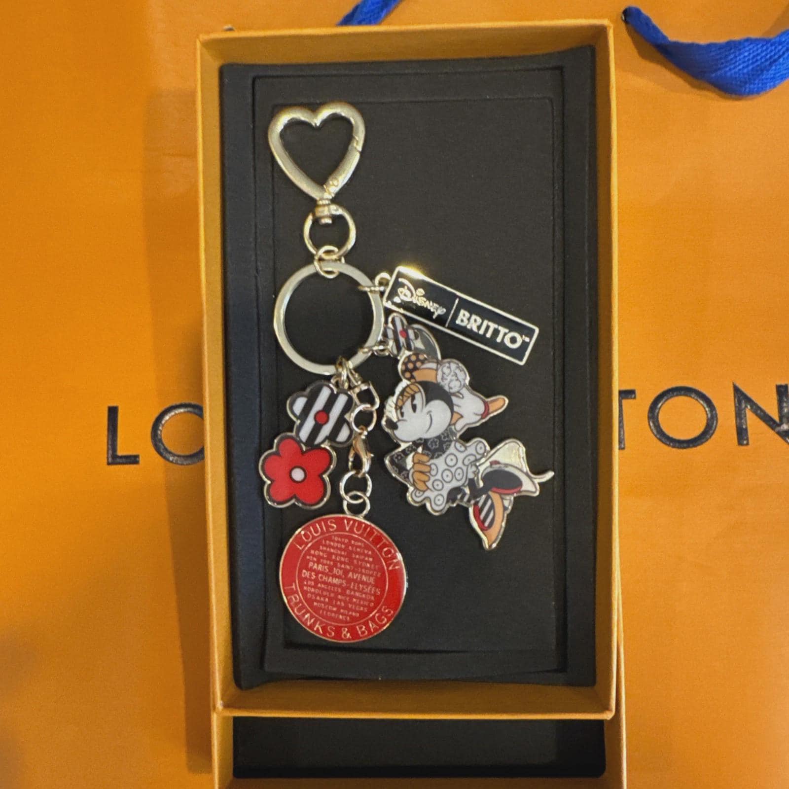 Louis Vuitton Minnie Mouse Keychain - Etsy
