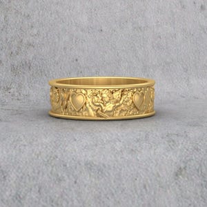 cherub love band 925 sterling silver