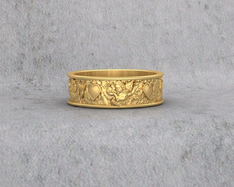cherub love band 925 sterling silver