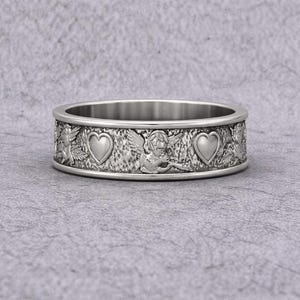 valentine cupid love band ring