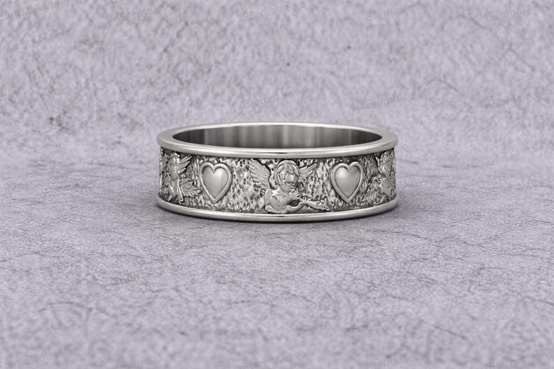 valentine cupid love band ring