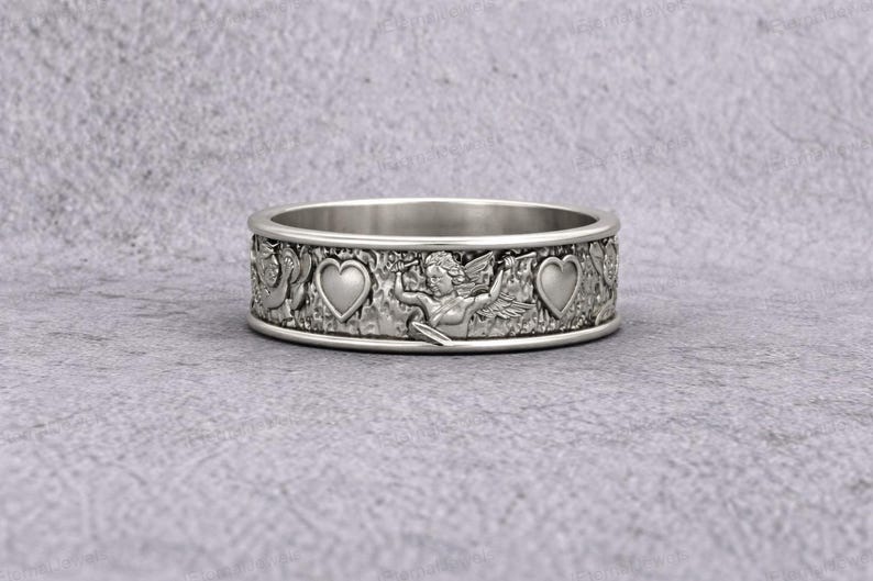 romantic angel love ring